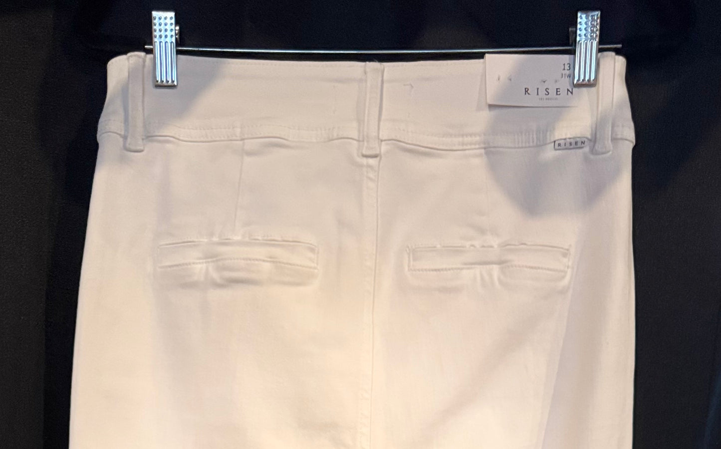 RISEN Tummy Control High Rise Wide Leg Double Button