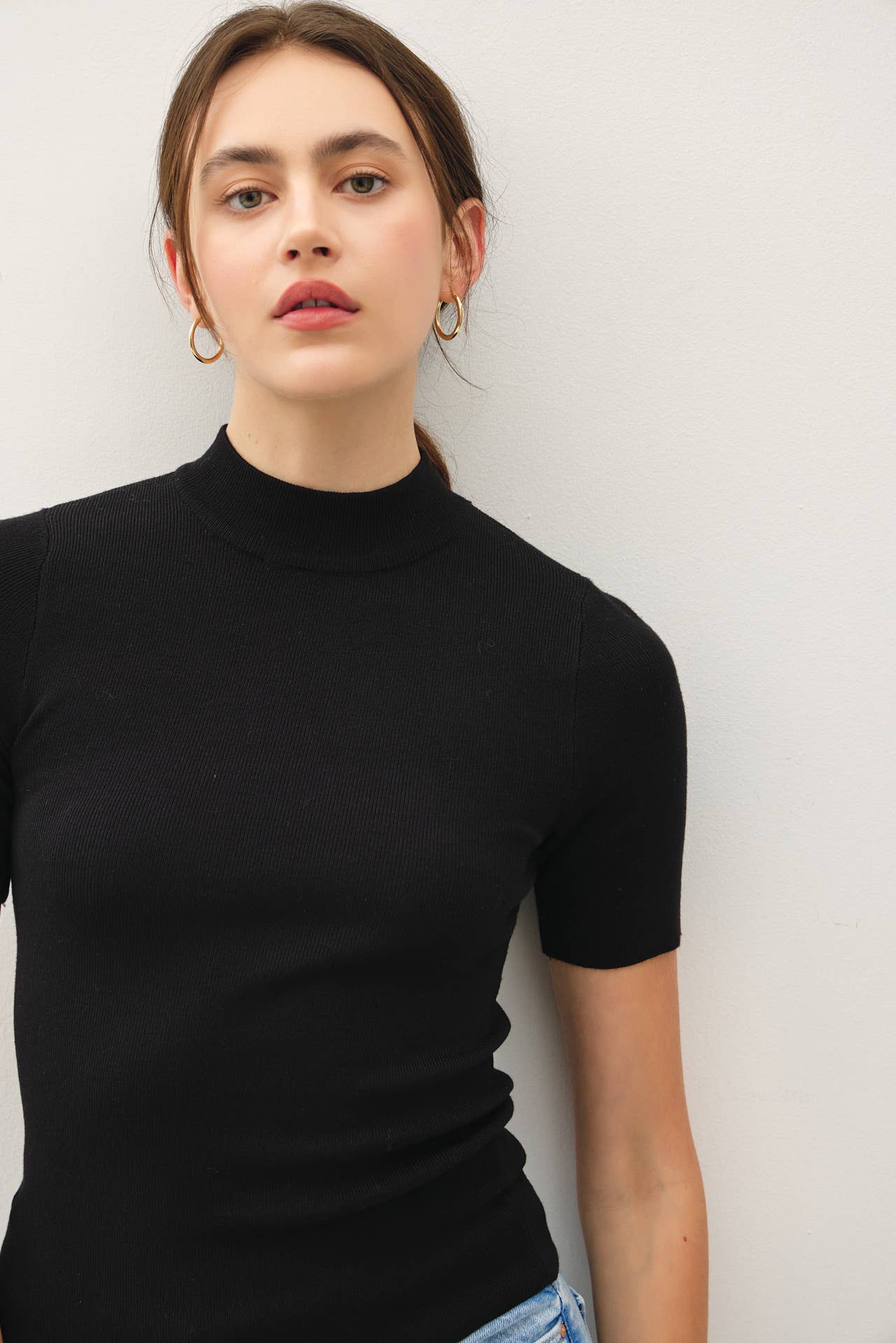 Rustic Romance Mock Neck Sweater