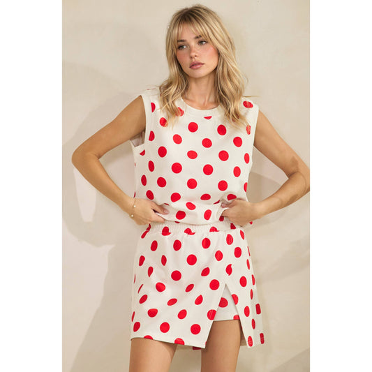 Monroe Polka Dot Skort Set