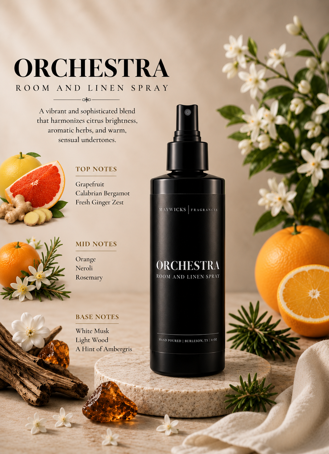 Luxurious Room & Linen Spray