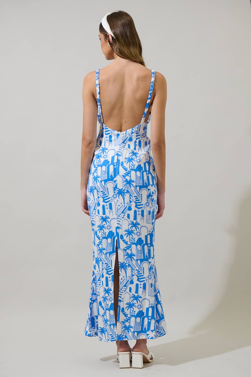 Nala Mizie Open Back Maxi Dress