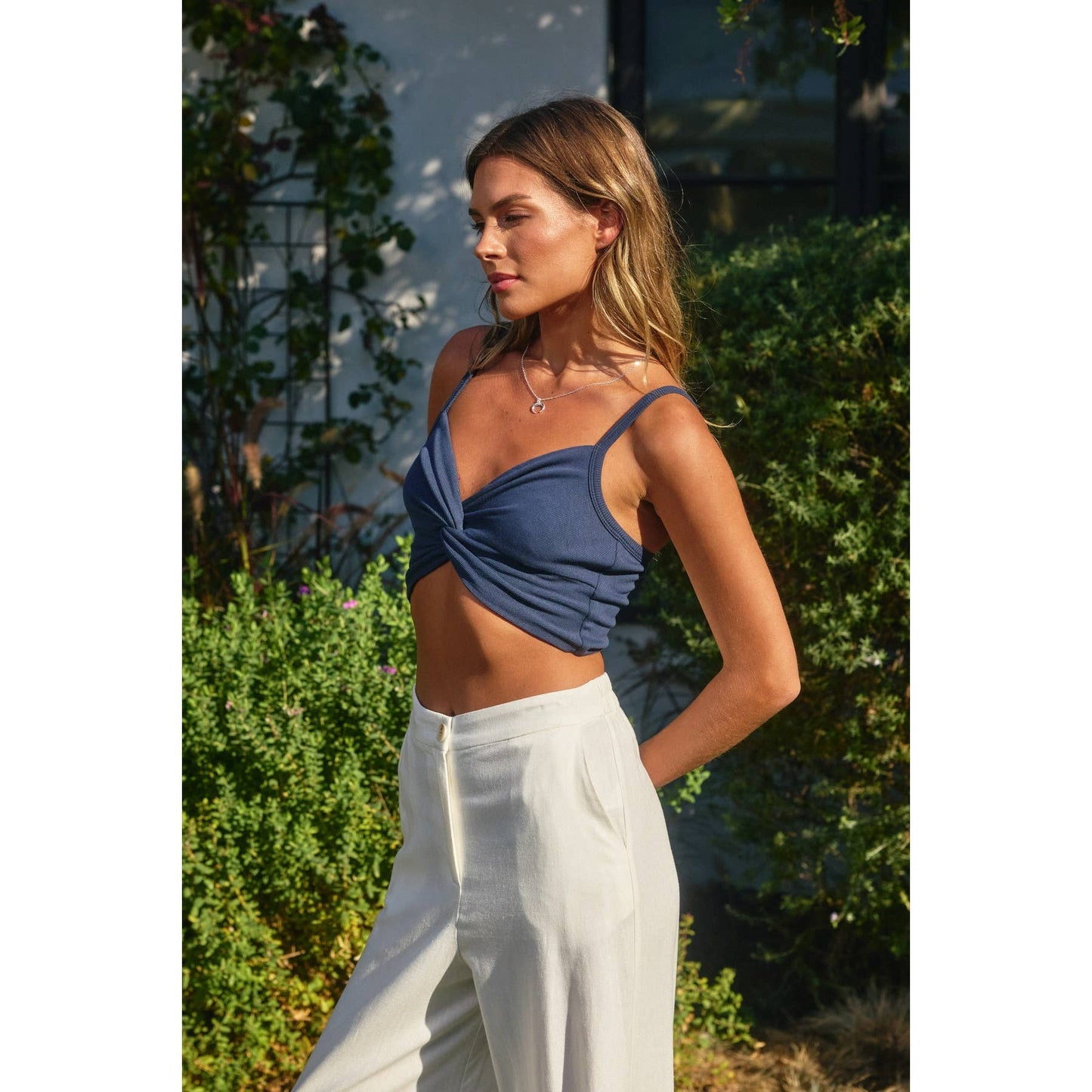 Micro Rib Twist And Shout Crop Top (1)