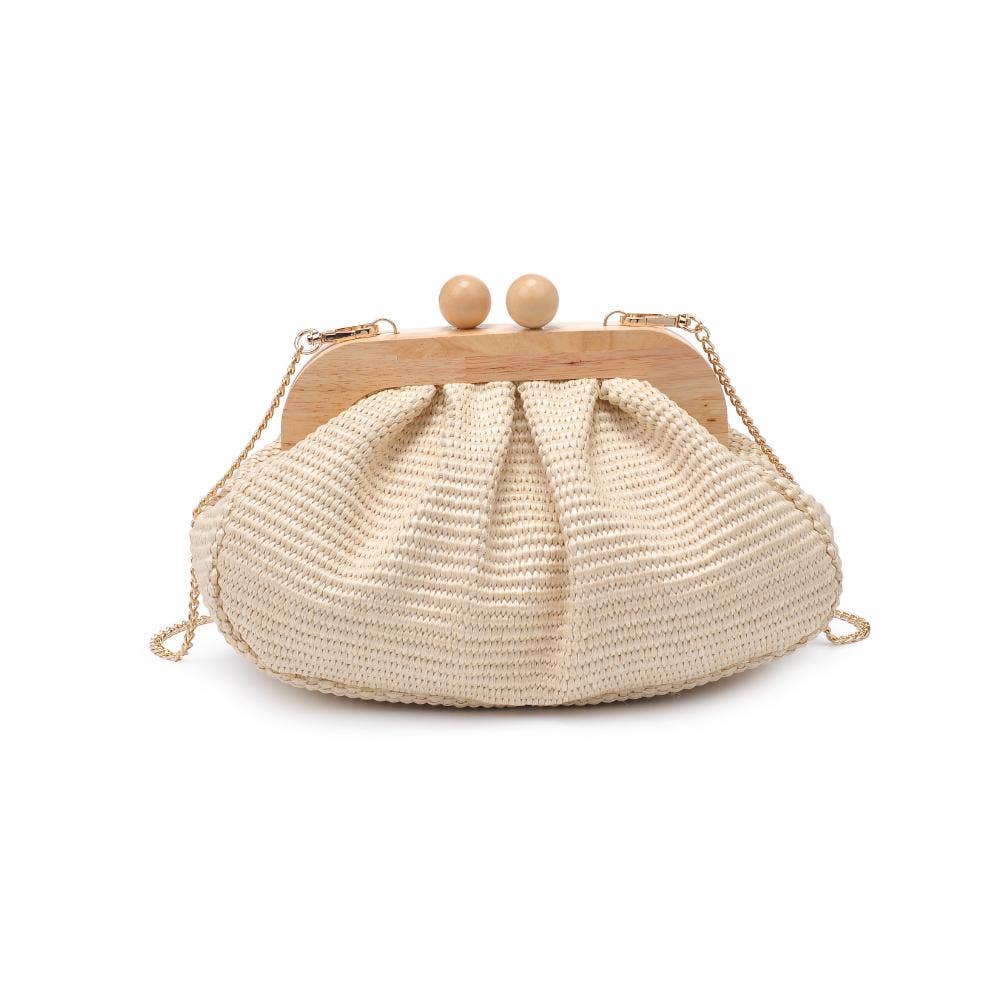 Vogueista Wooden Frame Clutch