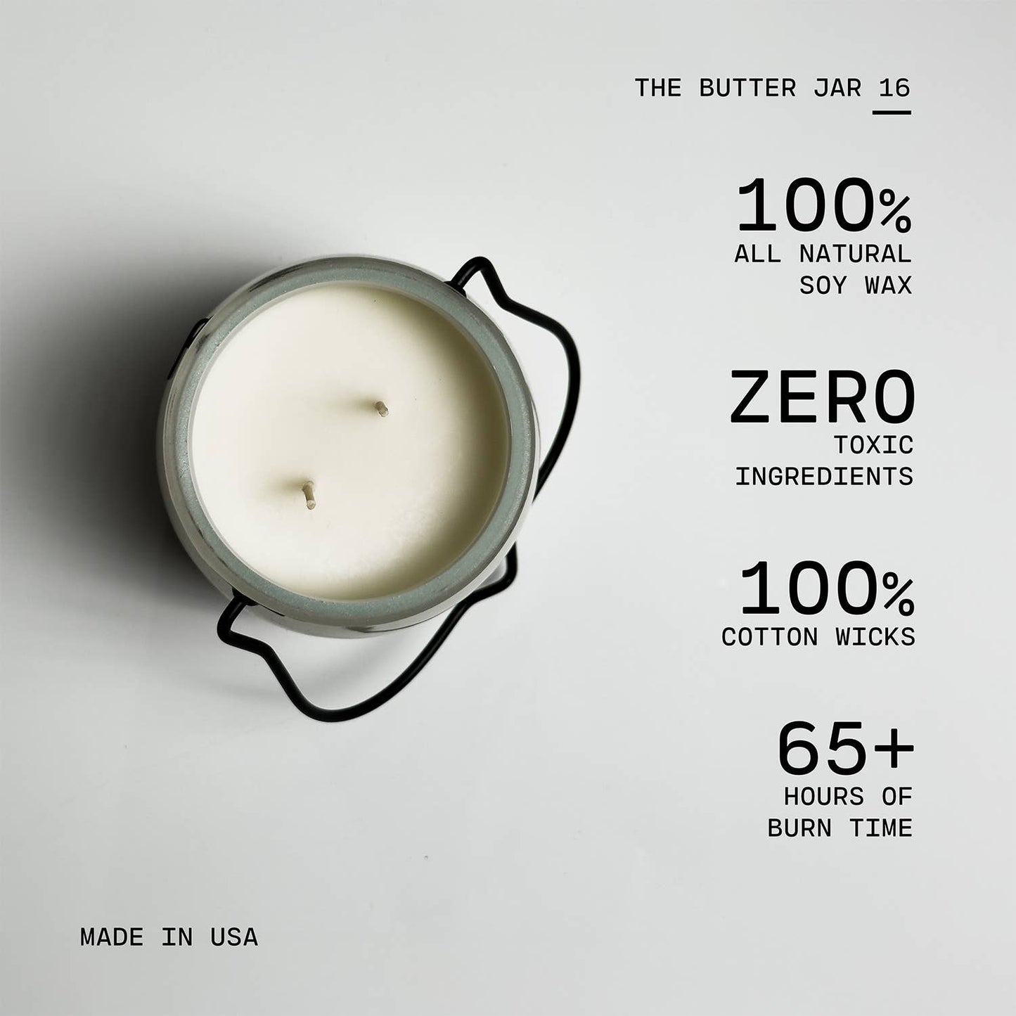 16 oz Butter Jar Candle: Holiday Home