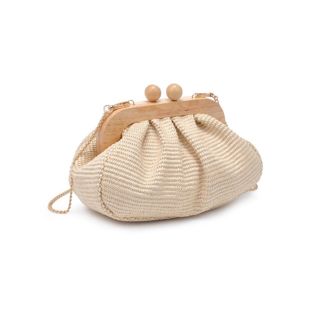 Vogueista Wooden Frame Clutch