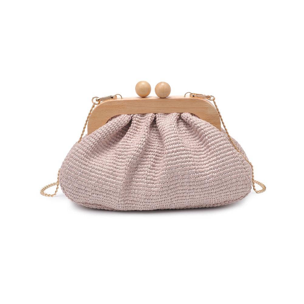 Vogueista Wooden Frame Clutch