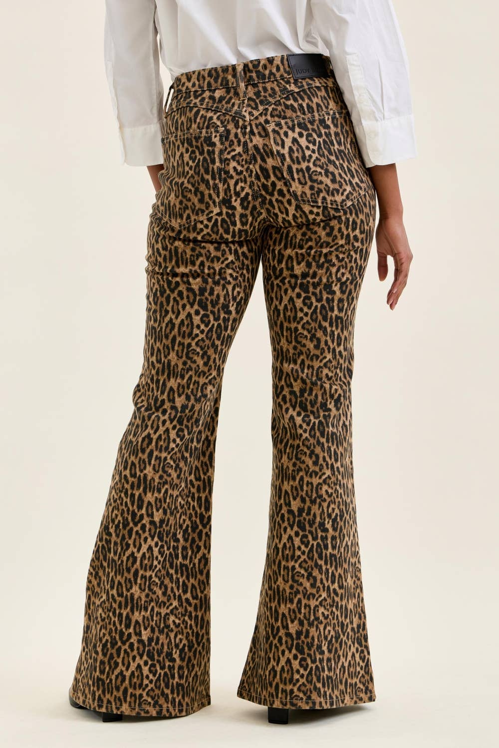 Judy Blue-MR JAQUELINE Flare Print Leopard LUXE