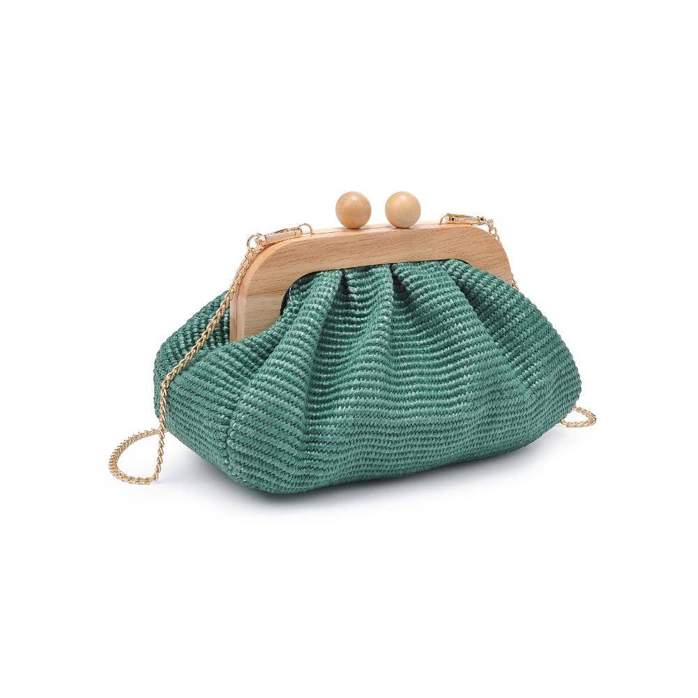 Vogueista Wooden Frame Clutch