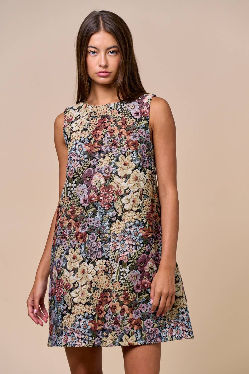ILD6515 Sleeveless Floral Dress