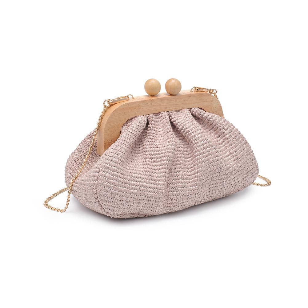 Vogueista Wooden Frame Clutch