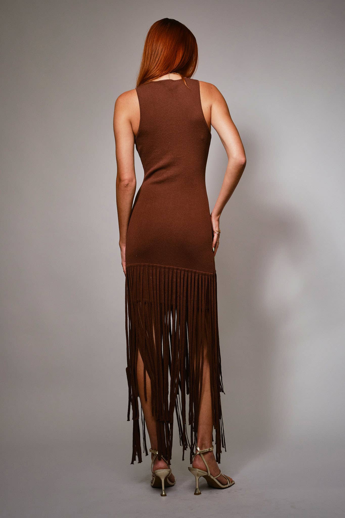 Vintage Vibe Knit Maxi Dress