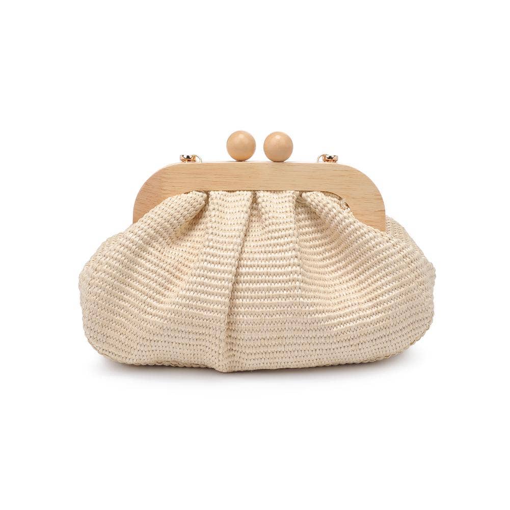 Vogueista Wooden Frame Clutch