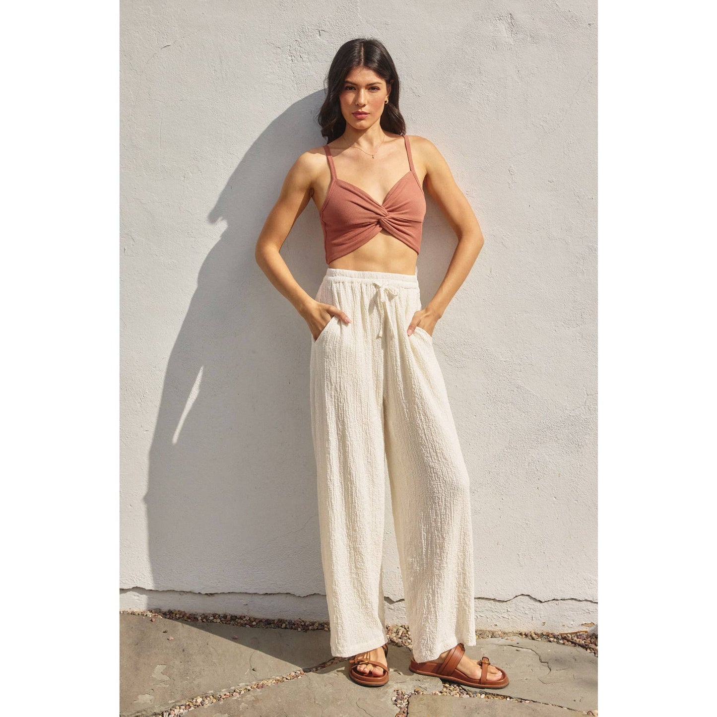 Micro Rib Twist And Shout Crop Top (1)