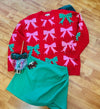 Bow/Pearl Christmas Sweater