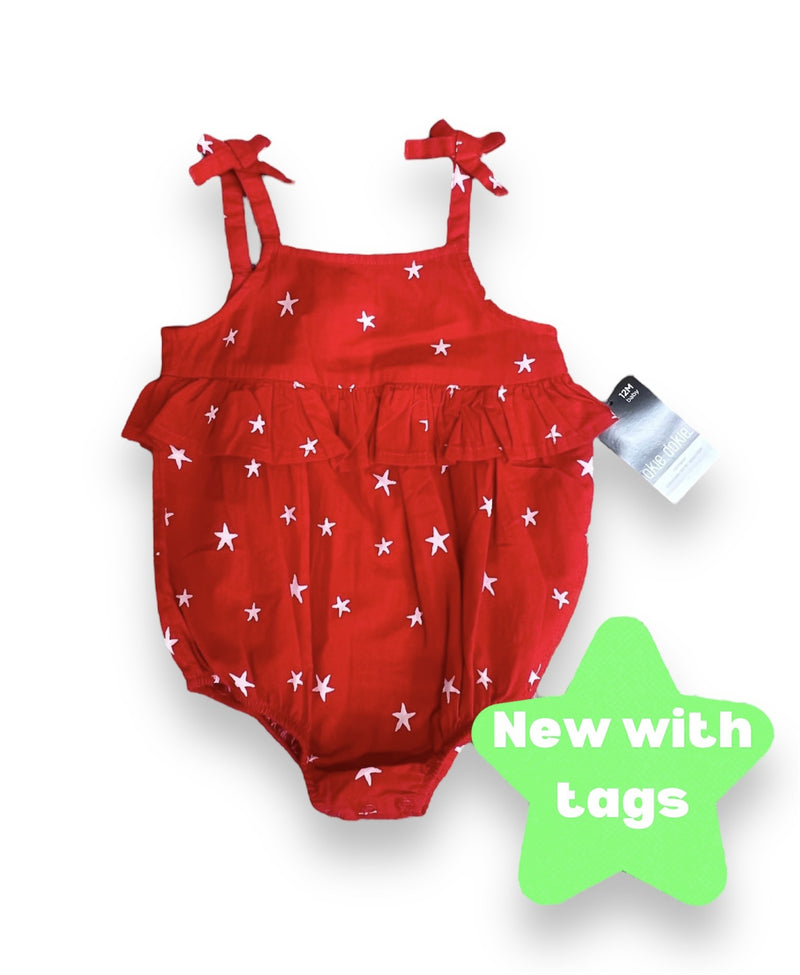 Star tie Romper